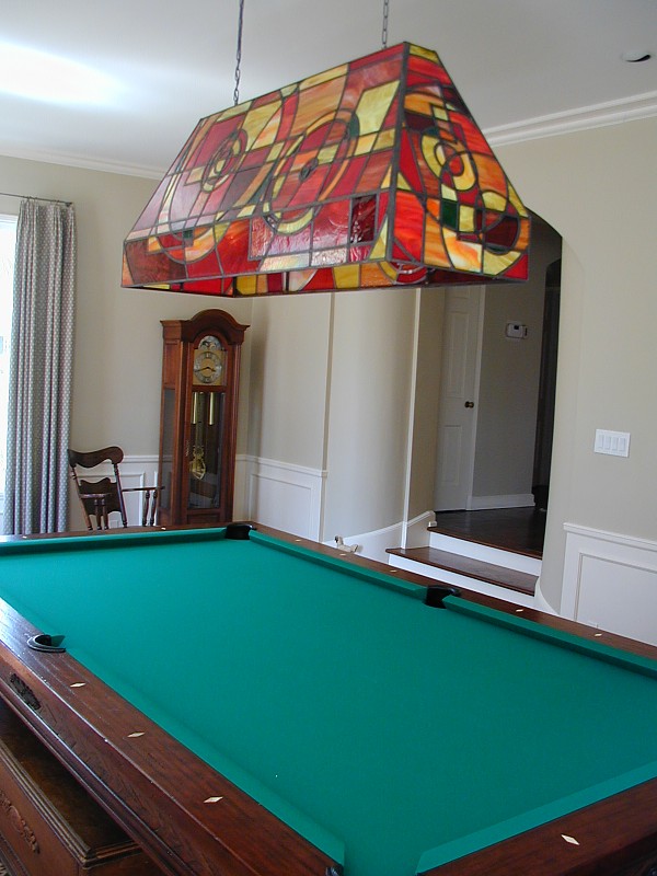 stained glass pool table light