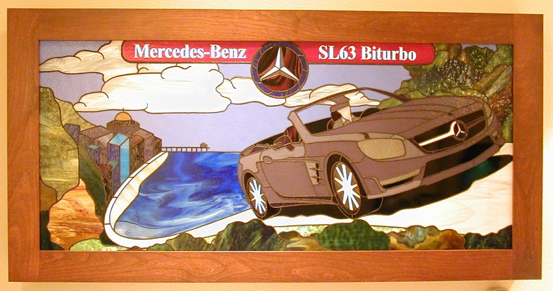 mercedes stained glass