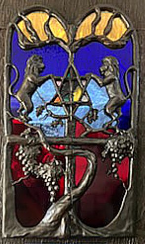 original artwork adapted to stained glass